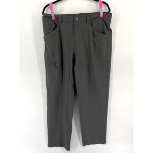 Patagonia Men's Size 35 Gray Nylon Stretch Hiking Pants Outdoor Cargo Zip Pocket